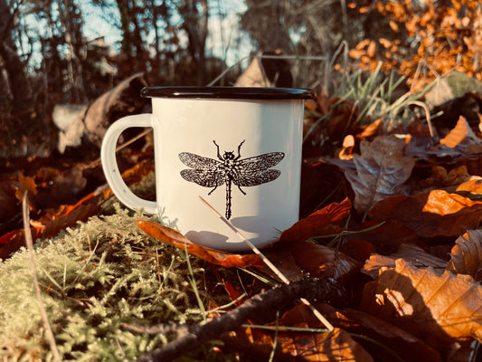 Dragonfly // Enamelware Mugs