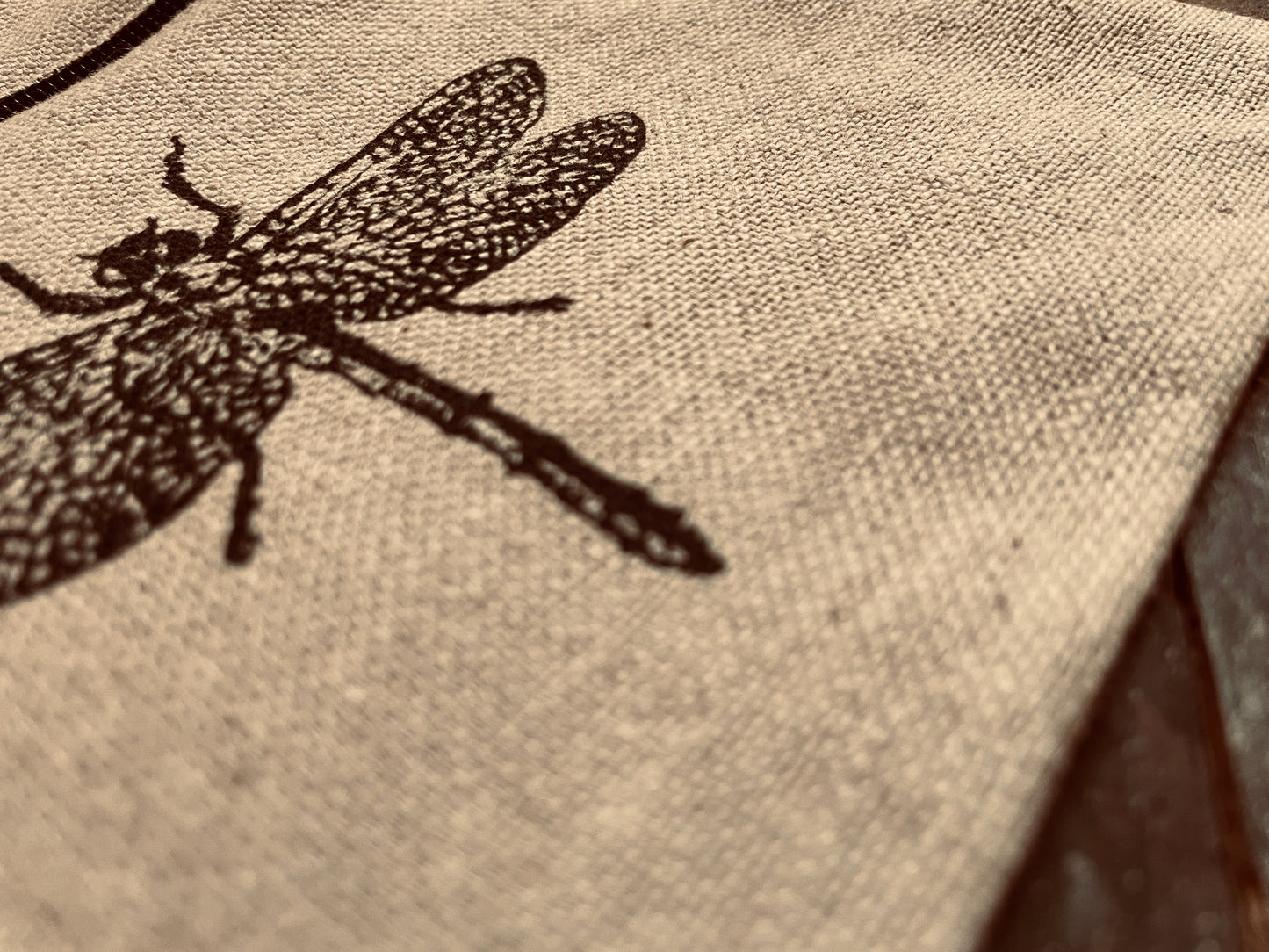 Dragonfly // Hemp+Cotton Zip Case