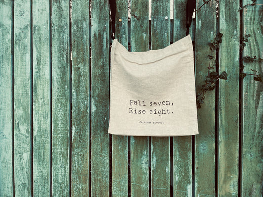 Fall Seven Rise Eight // Hemp+Cotton Crossbody Satchel